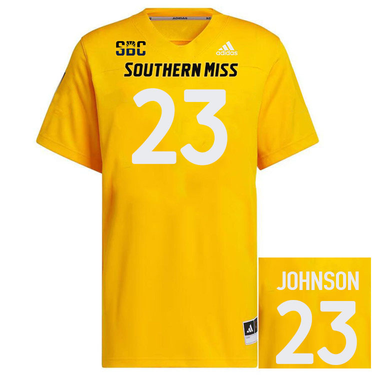 Southern Miss Golden Eagles #23 Ryan Johnson Jersey Football Uniforms-Gold